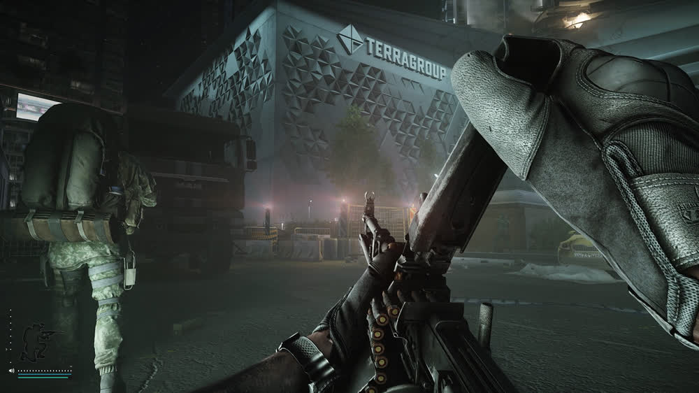 BEAR and USEC mercenaries against the ruins of Tarkov — official Escape from Tarkov artwork