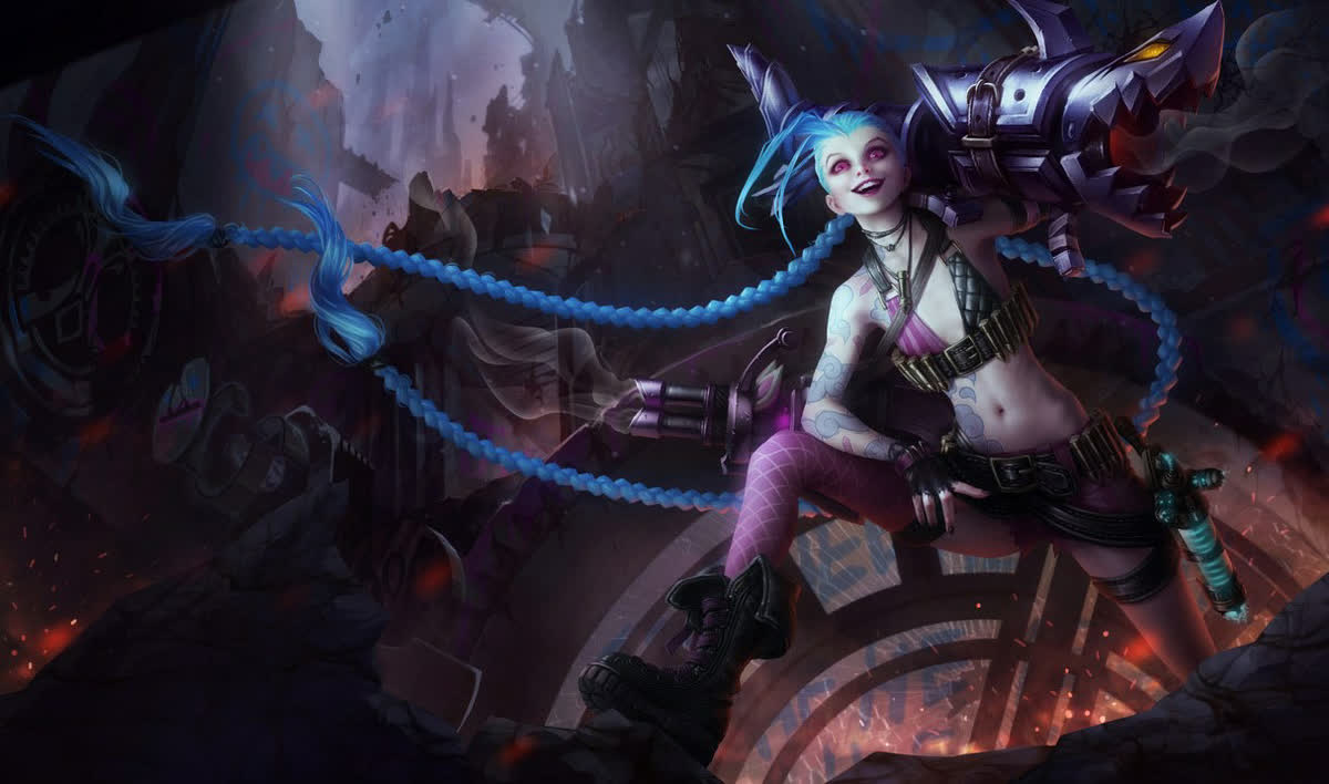 Ahri from League of Legends on official Riot Games splash art