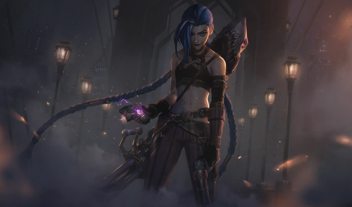 Ahri from League of Legends on official Riot Games splash art