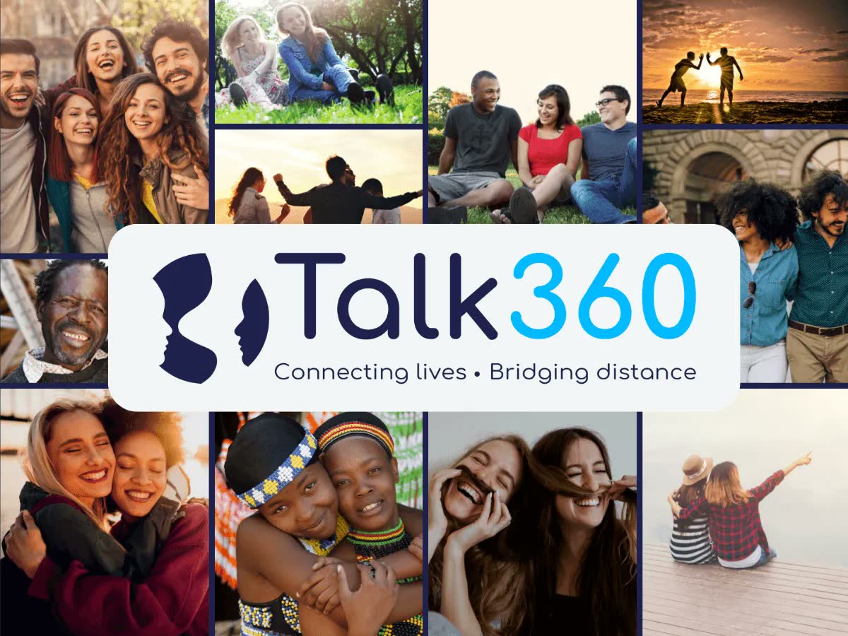 Mężczyzna rozmawiający przez telefon przy biurku — z oficjalnych materiałów Talk360