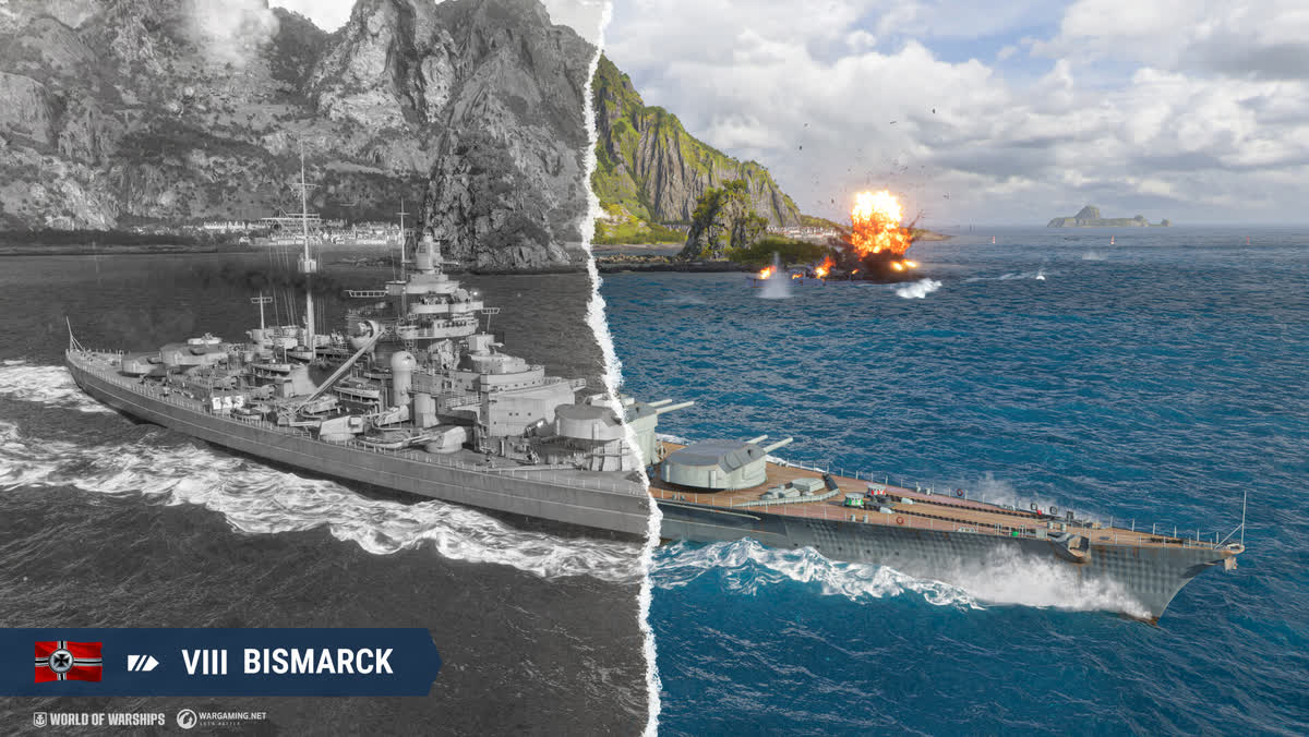 Pancernik z World of Warships na oficjalnej grafice Wargaming.net