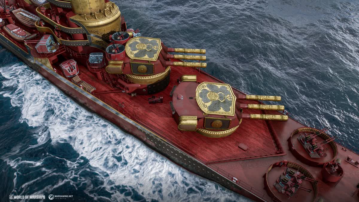 Pancernik z World of Warships na oficjalnej grafice Wargaming.net